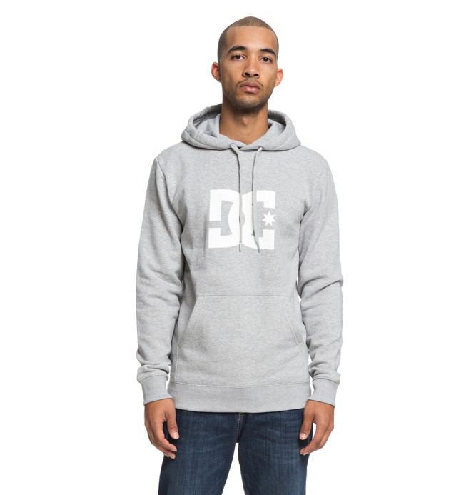 dcshoes, Star - Sweat à capuche pour Homme, GREY HEATHER (knfh) 0 Star - Sweat à capuche pour Homme Noir EDYSF03165 DC Shoes