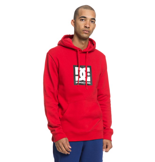 dcshoes, Square Star - Sudadera con capucha para Hombre, TANGO RED (rrh0) 0 Square Star - Sudadera con capucha para Hombre Rojo EDYSF03167 DC Shoes