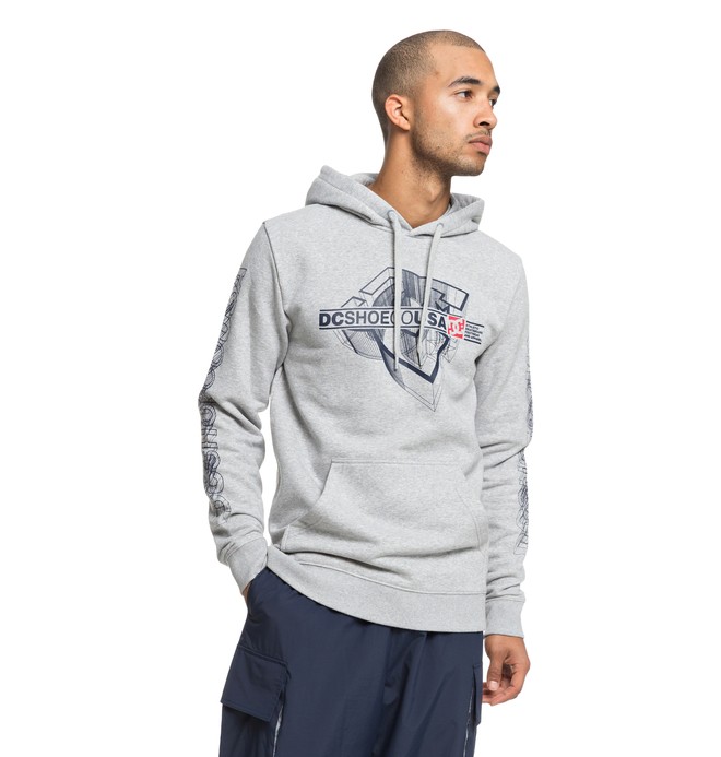 dcshoes, Phaser Hoodie, GREY HEATHER (knfh) 0 Phaser Hoodie Black EDYSF03172 DC Shoes