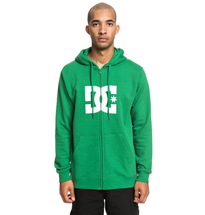 dcshoes, Star - Zip-Up Hoodie for Men, AMAZON (grr0) 0 Star - Zip-Up Hoodie for Men Green EDYSF03173 DC Shoes