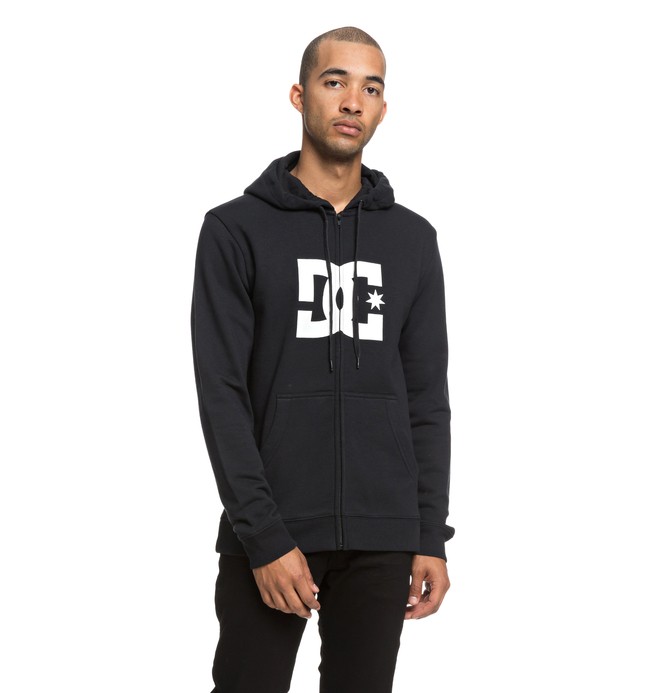 dcshoes, Star Zip-Up Hoodie, BLACK (kvj0) 0 Star Zip-Up Hoodie Black EDYSF03173 DC Shoes