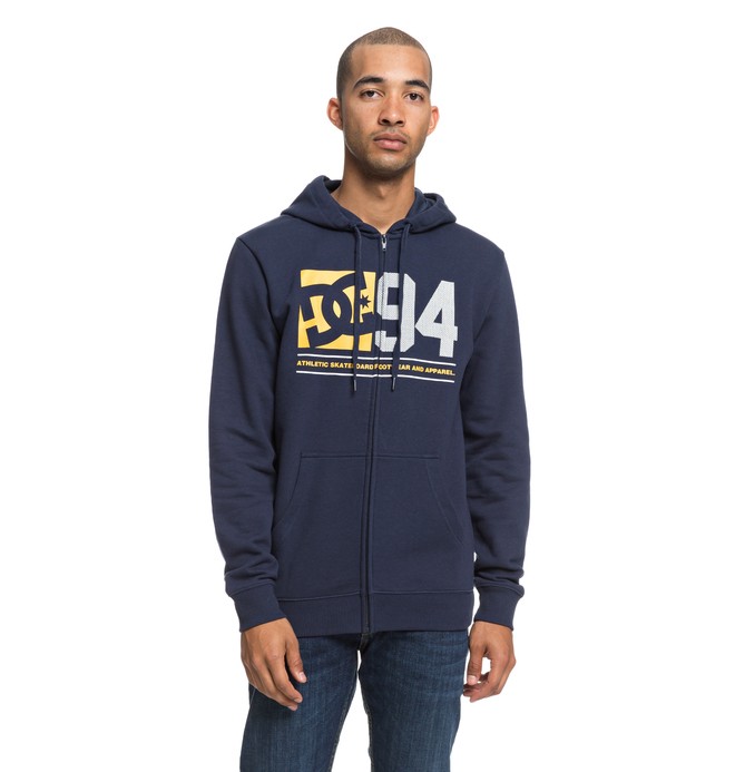 dcshoes, Player Seven Zip-Up Hoodie, BLACK IRIS (btl0) 0 Player Seven Zip-Up Hoodie Blue EDYSF03176 DC Shoes
