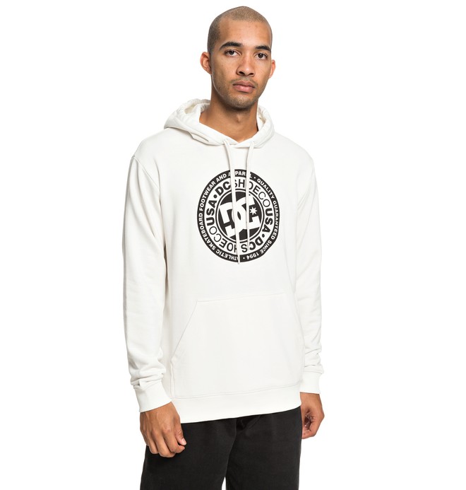dcshoes, Circle Star - Sweat à capuche pour Homme, SNOW WHITE (wbb0) 0 Circle Star - Sweat à capuche pour Homme Blanc EDYSF03183 DC Shoes