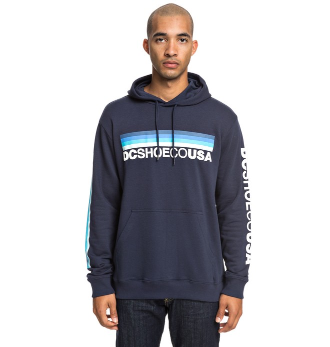 dcshoes, Flag Nine Four Hoodie, BLACK IRIS (btl0) 0 Flag Nine Four Hoodie Blue EDYSF03189 DC Shoes