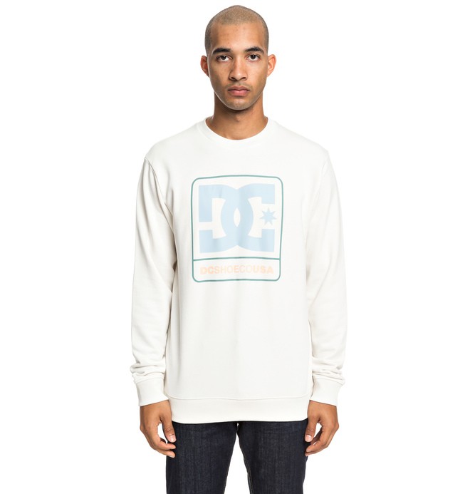dcshoes, Cloudly - Sweatshirt for Men, SNOW WHITE (wbb0) 0 Cloudly - Sweatshirt for Men White EDYSF03192 DC Shoes