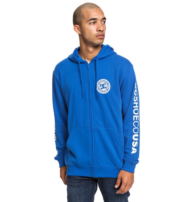 dcshoes, Circle Star - Sweat à capuche zippé pour Homme, NAUTICAL BLUE (bqr0) 0 Circle Star - Sweat à capuche zippé pour Homme Bleu EDYSF03194 DC Shoes