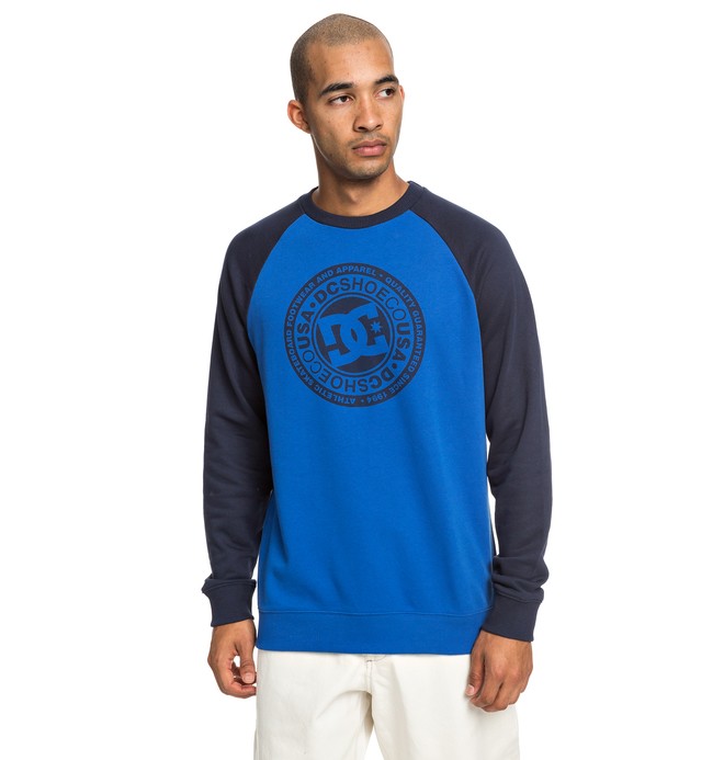 dcshoes, Circle Star - Sweatshirt for Men, BLACK IRIS/ NAUTICAL BLUE (xkkb) 0 Circle Star - Sweatshirt for Men Black EDYSF03198 DC Shoes