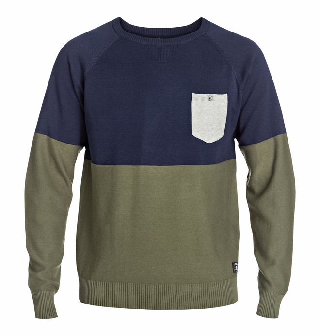 dcshoes, Men's Wire To Wire Sweater, MILITARY (gph0) 0 Men's Wire To Wire Sweater EDYSW03006 DC Shoes