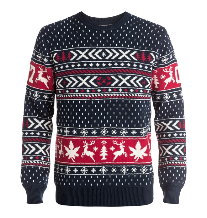 dcshoes, Ugly Xmas - Suéter de cuello redondo, BLUE IRIS (btl0) 0 Ugly Xmas - Suéter de cuello redondo EDYSW03012 DC Shoes