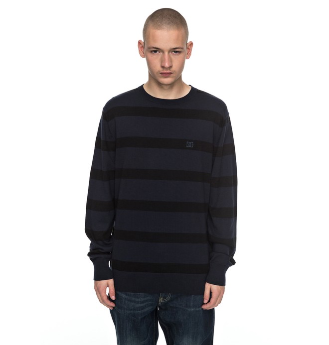 dcshoes, Sabotage Stripe - Trui, DARK INDIGO (byj0) 0 Sabotage Stripe - Trui Blue EDYSW03024 DC Shoes