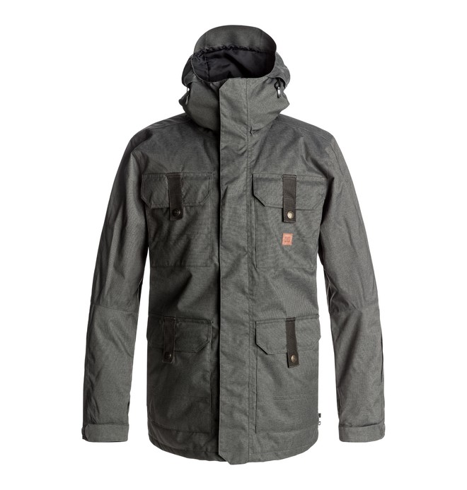 dcshoes, Servo - Snow Jacket, DARK SHADOW (krp0) 0 Servo - Snow Jacket Black EDYTJ03043 DC Shoes