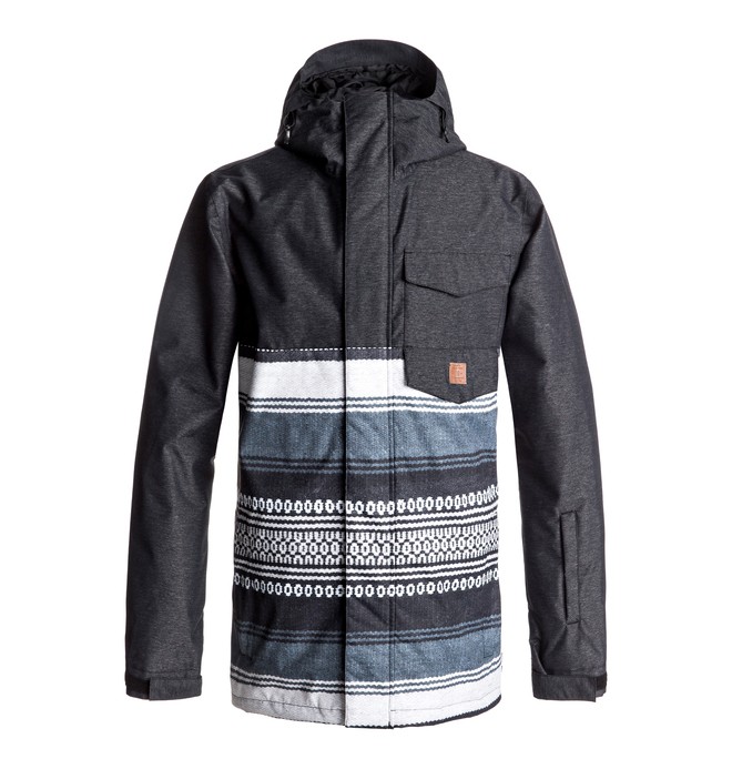 dcshoes, Merchant - Snow Jacket, PONCHO STRIPE GS (kvj3) 0 Merchant - Snow Jacket Black EDYTJ03044 DC Shoes