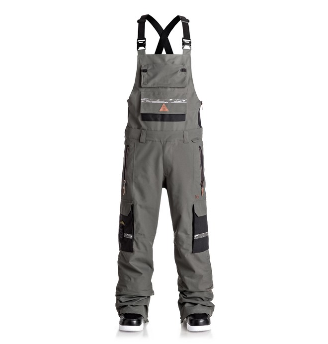 dcshoes, Platoon SPT - Bib Snow Pants, DARK SHADOW (krp0) 0 Platoon SPT - Bib Snow Pants Black EDYTP03020 DC Shoes
