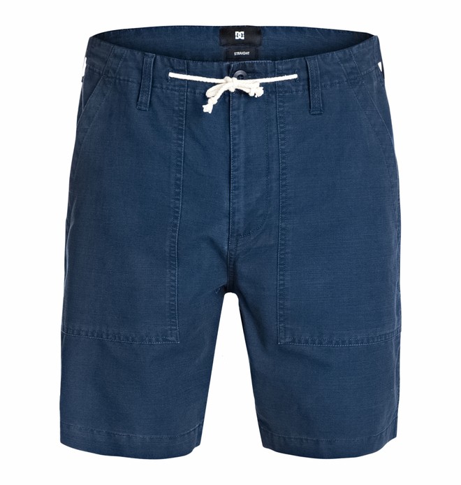 dcshoes, Men's Fatigue Canvas Straight Shorts, INDIGO (btn0) 0 Men's Fatigue Canvas Straight Shorts EDYWS03019 DC Shoes