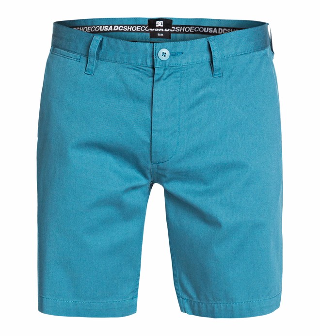 dcshoes, Men's Worker Slim 18 Shorts, BLUESTEEL (bpn0) 0 Men's Worker Slim 18 Shorts EDYWS03024 DC Shoes