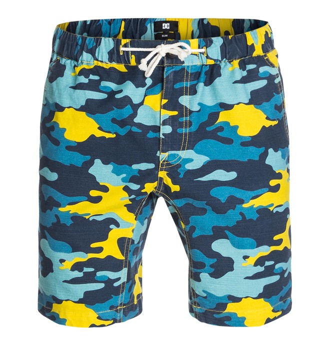 dcshoes, Men's Canvas Slim 18" Shorts, YELLOW POP ARMY (yje1) 0 Men's Canvas Slim 18" Shorts EDYWS03026 DC Shoes