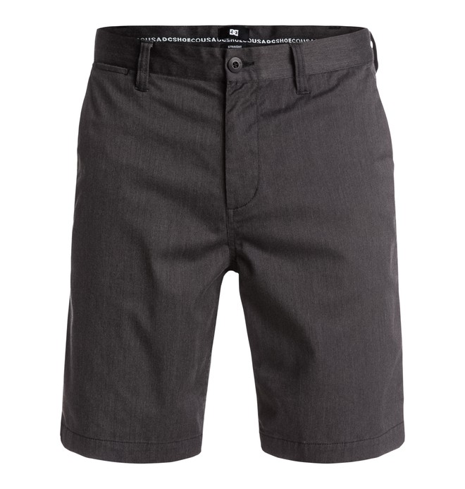 dcshoes, Men's Worker Heather Straight Shorts, DARK GREY HEATHER (krph) 0 Men's Worker Heather Straight Shorts EDYWS03055 DC Shoes