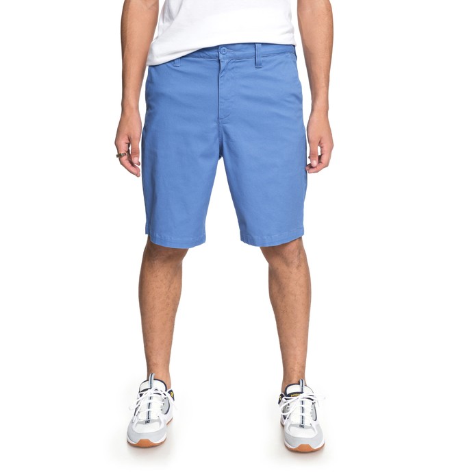 dcshoes, Men's Worker 20.5" Chino Shorts, CAMPUNULA (blv0) 0 Men's Worker 20.5" Chino Shorts Blue EDYWS03101 DC Shoes