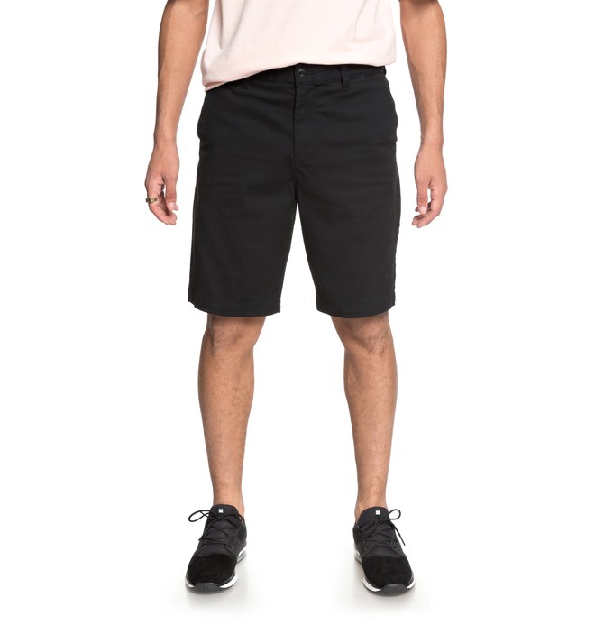 dcshoes, Men's Worker 20.5" Chino Shorts, BLACK (kvj0) 0 Men's Worker 20.5" Chino Shorts Black EDYWS03101 DC Shoes