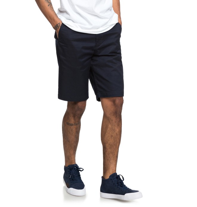 dcshoes, Worker 20.5" Chino Shorts, DARK INDIGO (byk0) 0 Worker 20.5" Chino Shorts Blue EDYWS03111 DC Shoes