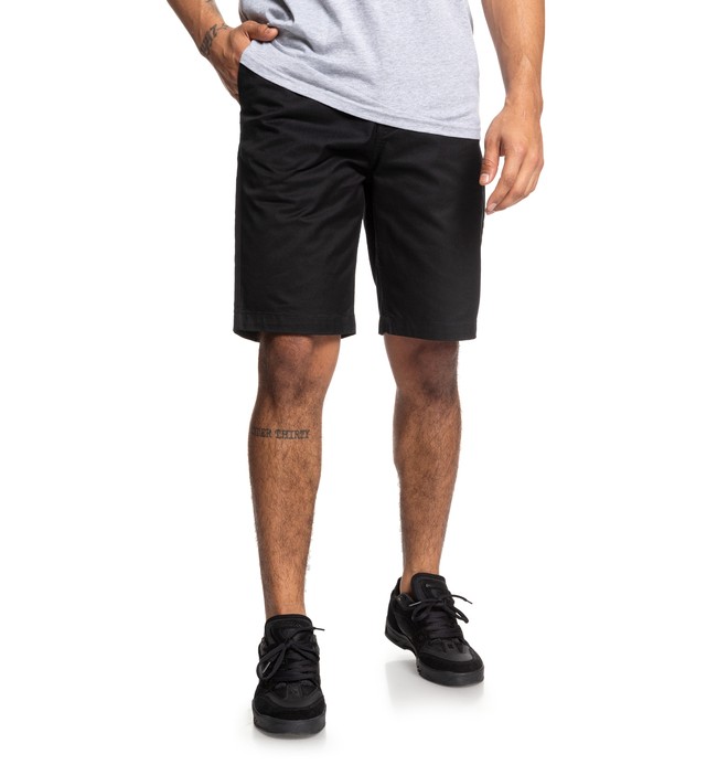 dcshoes, Worker 20.5" Chino Shorts, BLACK (kvj0) 0 Worker 20.5" Chino Shorts Black EDYWS03111 DC Shoes