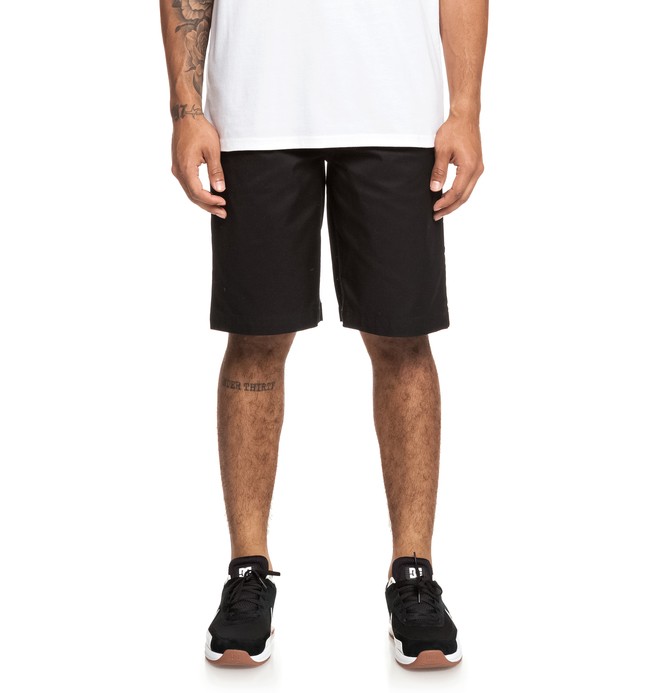dcshoes, Worker 22" Chino Shorts, BLACK (kvj0) 0 Worker 22" Chino Shorts Black EDYWS03121 DC Shoes