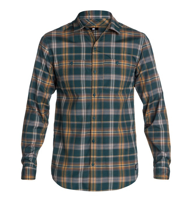 dcshoes, Federal LS Shirt, PREDATOR PLAID (gtp1) 0 Federal LS Shirt EDYWT03001 DC Shoes