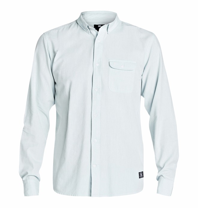 dcshoes, Men's Bover Long Sleeve Shirt, WINTER SKY (bfe0) 0 Men's Bover Long Sleeve Shirt EDYWT03018 DC Shoes
