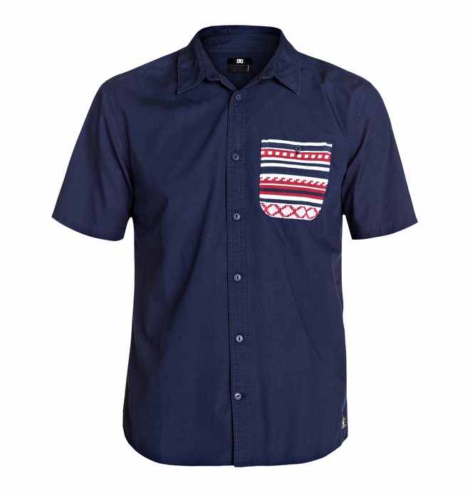 dcshoes, Men's Farjacq Short Sleeve Shirt, INDIGO (btn0) 0 Men's Farjacq Short Sleeve Shirt EDYWT03033 DC Shoes
