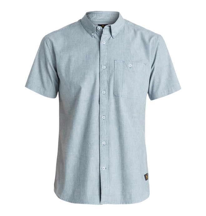 dcshoes, Men's Chamber Short Sleeve Shirt, INDIGO CHAMBRAY (blq0) 0 Men's Chamber Short Sleeve Shirt EDYWT03046 DC Shoes