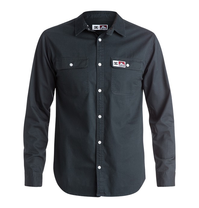 dcshoes, Men's DCBD Twill Long Sleeve Shirt, INDIA INK (ksh0) 0 Men's DCBD Twill Long Sleeve Shirt EDYWT03066 DC Shoes