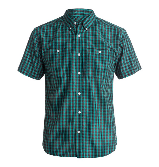 dcshoes, Men's Atura Short Sleeve Shirt, ATURA PEACOCK (bqd1) 0 Men's Atura Short Sleeve Shirt EDYWT03069 DC Shoes