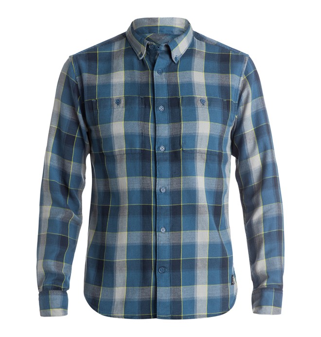 dcshoes, Men's Midweight Long Sleeve Flannel Shirt, FLANNEL BLUE (brd2) 0 Men's Midweight Long Sleeve Flannel Shirt EDYWT03071 DC Shoes
