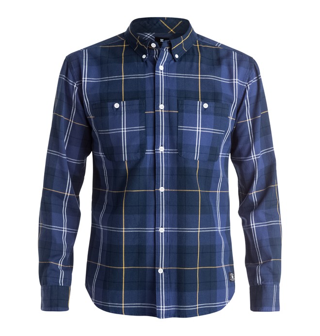 dcshoes, Men's South Ferry Long Sleeve Shirt, SOUTH BLUE (btl1) 0 Men's South Ferry Long Sleeve Shirt EDYWT03087 DC Shoes