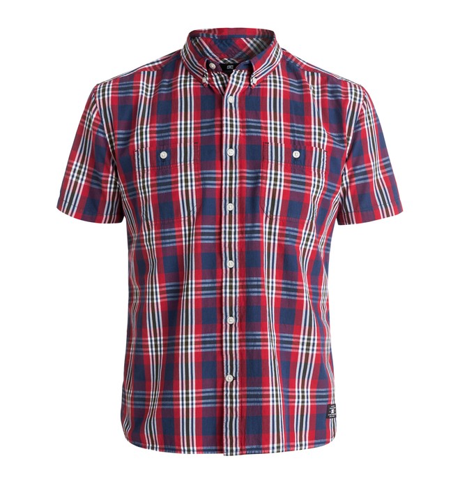 dcshoes, Men's Standish Short Sleeve Shirt, VINTAGE INDIGO PLAID (bpy2) 0 Men's Standish Short Sleeve Shirt EDYWT03096 DC Shoes