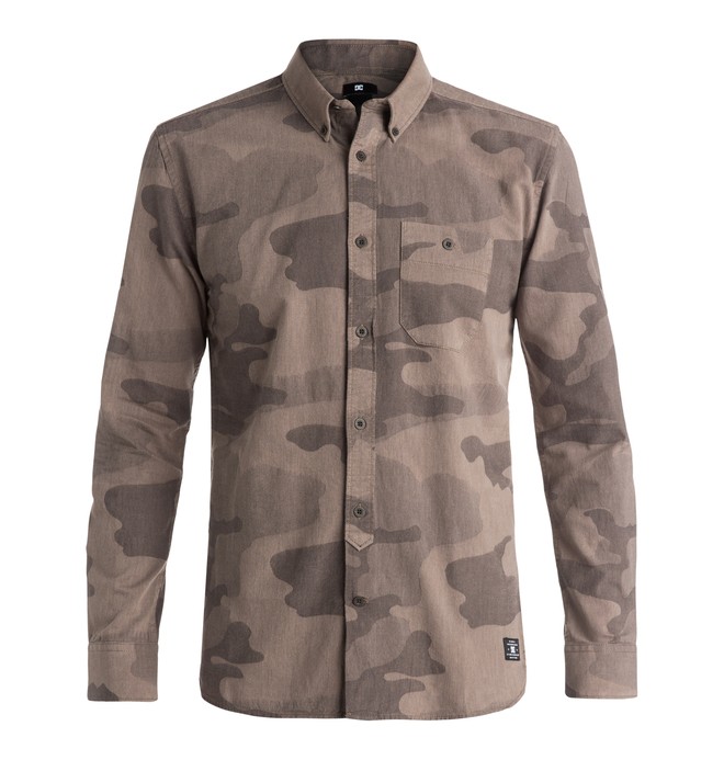 dcshoes, Men's Lamesa Long Sleeve Shirt, BOLD CAMO GREEN (ktf2) 0 Men's Lamesa Long Sleeve Shirt EDYWT03109 DC Shoes