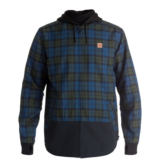 dcshoes, Hombres Chamarra con Capucha, de Franela Backwoods, BLACK (kvj0) 0 Hombres Chamarra con Capucha, de Franela Backwoods EDYWT03115 DC Shoes