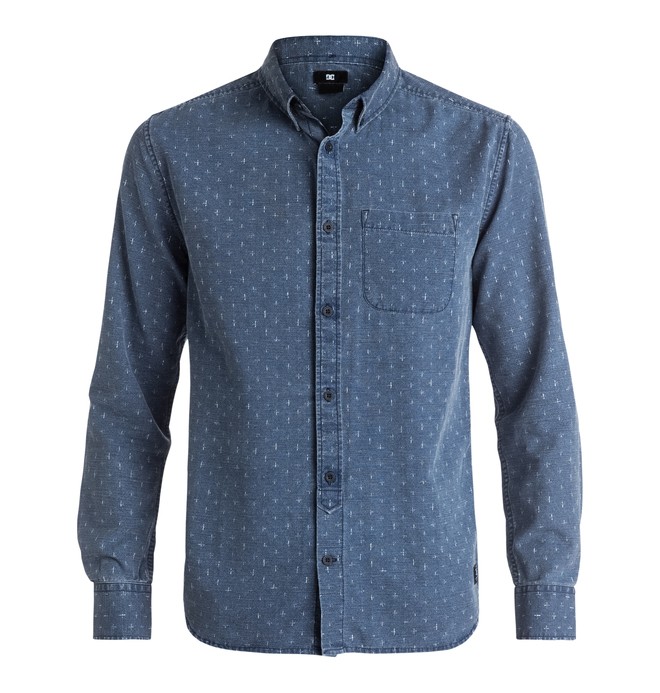 dcshoes, Men's Sidnaw Long Sleeve Shirt, BLUE ARTISANAL PRINT (byj2) 0 Men's Sidnaw Long Sleeve Shirt EDYWT03136 DC Shoes
