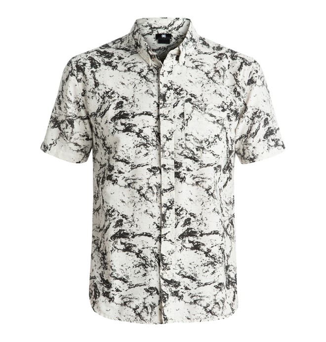 dcshoes, Odanah - Short Sleeve Shirt, LILY WHITE STORM PRINT (wcq1) 0 Odanah - Short Sleeve Shirt White EDYWT03139 DC Shoes