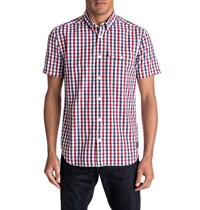 dcshoes, Men's High Mays Short Sleeve Shirt, CHILI PEPPER (rrd0) 0 Men's High Mays Short Sleeve Shirt EDYWT03149 DC Shoes