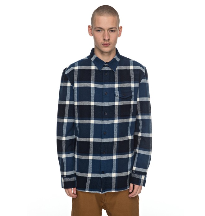 dcshoes, Marsha Flannel - Long Sleeve Shirt, WASHED INDIGO (bsa0) 0 Marsha Flannel - Long Sleeve Shirt Blue EDYWT03161 DC Shoes