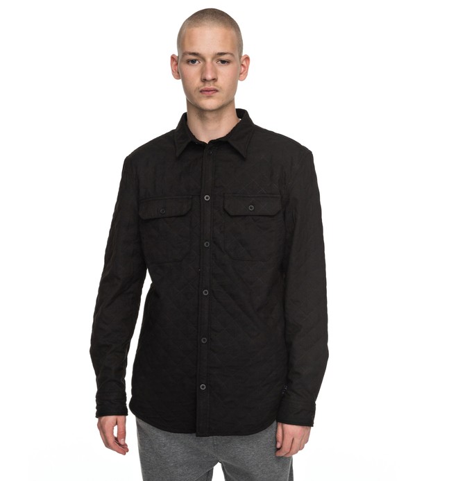 dcshoes, Men's Saltwick Long Sleeve Shirt, BLACK (kvj0) 0 Men's Saltwick Long Sleeve Shirt Black EDYWT03169 DC Shoes