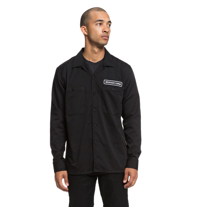 dcshoes, Wasdale - Long Sleeve Workwear Shirt, BLACK (kvj0) 0 Wasdale - Long Sleeve Workwear Shirt EDYWT03203 DC Shoes