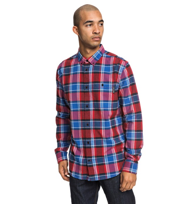 dcshoes, Northboat Long Sleeve Shirt, RACING RED (rqr0) 0 Northboat Long Sleeve Shirt Red EDYWT03208 DC Shoes