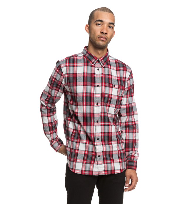 dcshoes, Northboat Long Sleeve Shirt, TANGO RED (rrh0) 0 Northboat Long Sleeve Shirt Red EDYWT03208 DC Shoes