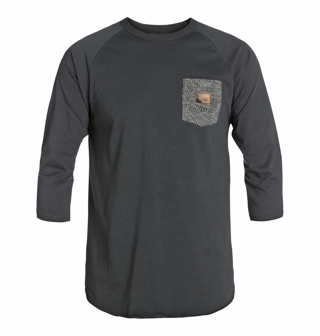 dcshoes, Men's Ornate Raglan Screen Tee, PIRATE BLACK (kte0) 0 Men's Ornate Raglan Screen Tee EDYZT03141 DC Shoes