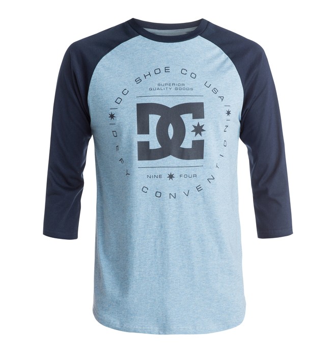 dcshoes, Rebuilt Raglan - T-Shirt, HEATHER BLUE (bqnh) 0 Rebuilt Raglan - T-Shirt EDYZT03364 DC Shoes