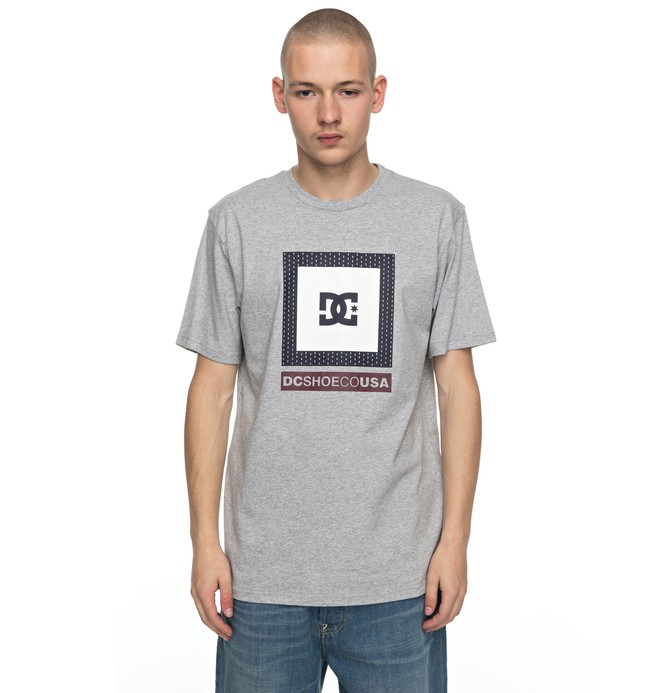 dcshoes, Attitude - T-Shirt for Men, GREY HEATHER (knfh) 0 Attitude - T-Shirt for Men Black EDYZT03690 DC Shoes