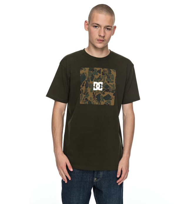 dcshoes, Square Boxing - T-Shirt, DARK OLIVE (csn0) 0 Square Boxing - T-Shirt Brown EDYZT03692 DC Shoes