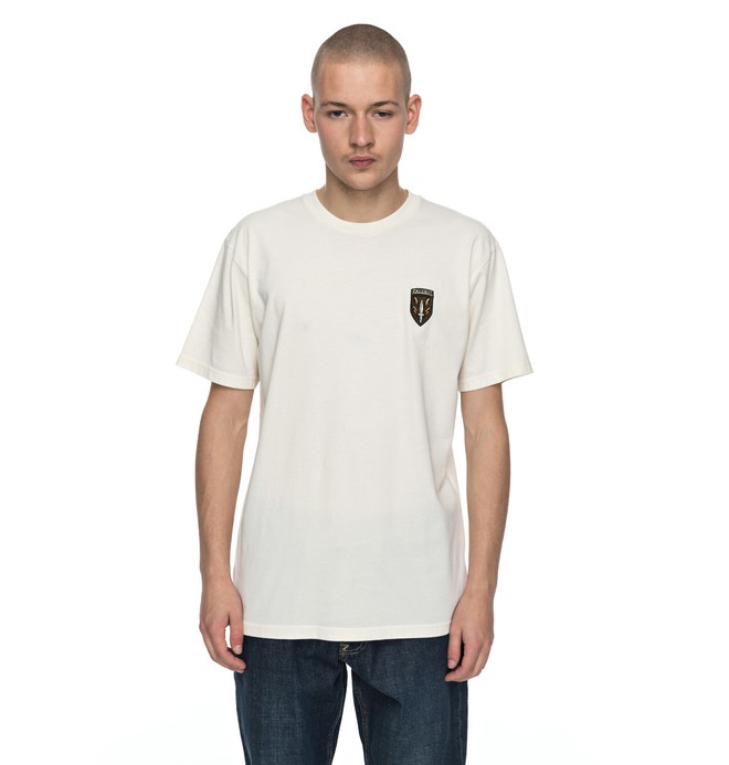 dcshoes, Men's SIamenom Tee, ANTIQUE WHITE (wcl0) 0 Men's SIamenom Tee White EDYZT03697 DC Shoes